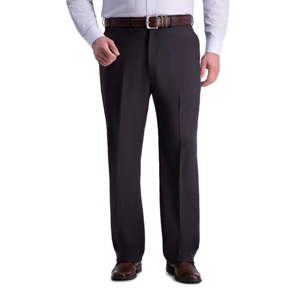 Haggar Men's Big & Tall Premium Comfort Stretch Classic-Fit Dress Pants